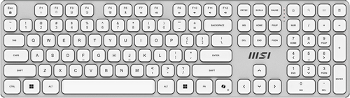 MSI FORGE K210 WIRELESS COMBO WHITE clavier Souris incluse maison/bureau USB QWERTY Français Blanc