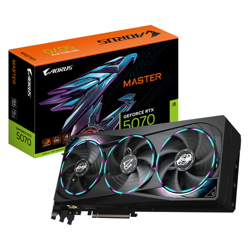 GIGABYTE AORUS GeForce RTX 5070 MASTER 12G Carte Graphique