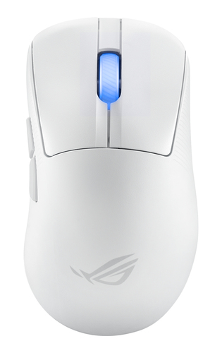 ASUS ROG Keris II Ace Wireless AimPoint White souris Gaming Droitier RF Wireless + Bluetooth + USB Type-A Optique 42000 DPI