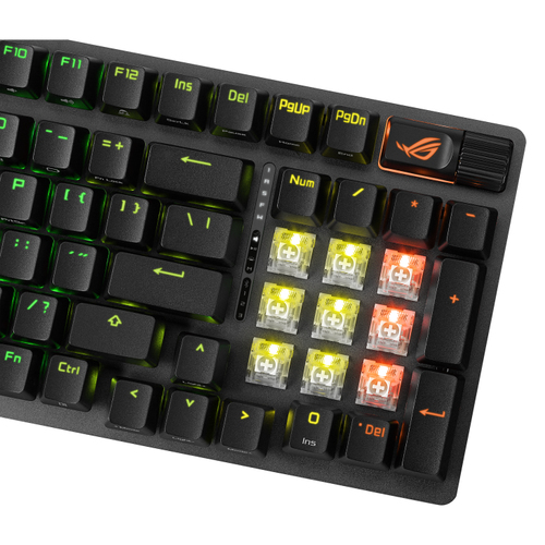 ASUS ROG Strix Scope II 96 Wireless clavier Gaming USB + RF Wireless + Bluetooth AZERTY Français Noir