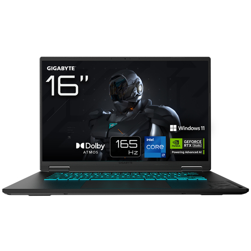GIGABYTE GAMING A16 CWH Ordinateur Portable Gaming - 16,0“, 165Hz WUXGA, Core i7-13620H, NVIDIA RTX 5070, 32Go DDR5 5200MHz, 11To Gen4 SSD, Win 11Home, Garantie 2 ans, Dolby Atmos, GAMING A16 CWHI3FR864SH