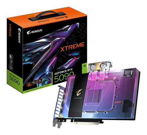 GIGABYTE AORUS GeForce RTX 5090 XTREME WATERFORCE WB 32G Carte Graphique