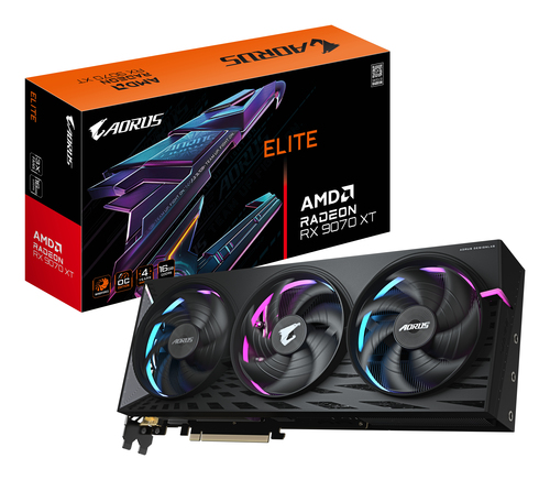 GIGABYTE AORUS Radeon RX 9070 XT ELITE 16G Carte Graphique