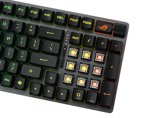 ASUS ROG Strix Scope II 96 RX clavier Gaming USB + RF Wireless + Bluetooth Noir