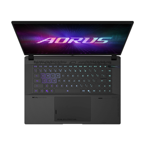 GIGABYTE AORUS MASTER 16 Ordinateur Portable Gaming - 16.0“, 240Hz OLED, AMD Ryzen 9 9955X3D, RTX 5080, 32Go DDR5 5600MHz, 1To SSD, Windows 11 Pro, Garantie 2 ans, AORUS MASTER 16 6YJM5FRE64SP