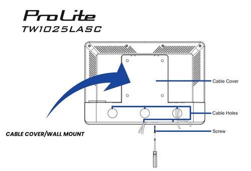 iiyama ProLite TW1025LASC-B3PNR écran plat de PC 25,6 cm (10.1