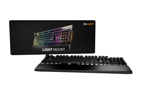 be quiet! Light Mount FR | clavier mécanique silencieux | switches linéaires | ARGB | layout FR