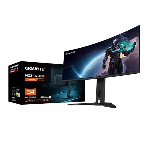 GIGABYTE Moniteur de jeu courbé OLED WQHD MO34WQC2 de 34