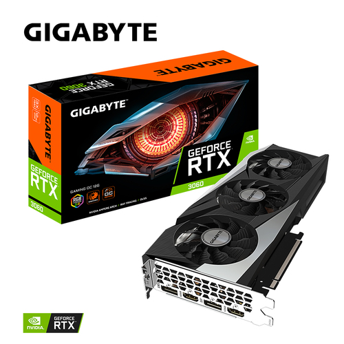 GIGABYTE GAMING GeForce RTX 3060 OC 12G (rev. 2.0) NVIDIA 12 Go GDDR6