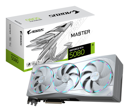 GIGABYTE AORUS GeForce RTX 5080 MASTER ICE 16G Carte Graphique