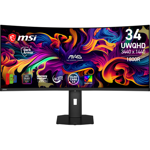 MSI MAG 341CQP QD-OLED X28 écran plat de PC 86,4 cm (34