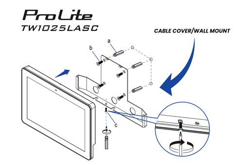 iiyama ProLite TW1025LASC-B3PNR écran plat de PC 25,6 cm (10.1