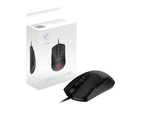 MSI FORGE GM100 souris Gaming Ambidextre USB Type-A Optique 6400 DPI