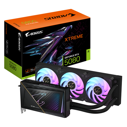 GIGABYTE AORUS GeForce RTX 5080 XTREME WATERFORCE 16G Carte Graphique
