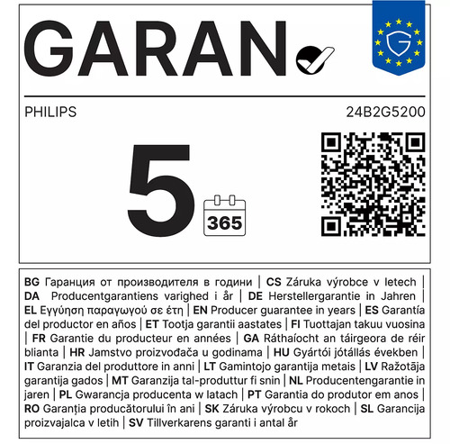 Philips 5000 series 24B2G5200/00 écran plat de PC 60,5 cm (23.8