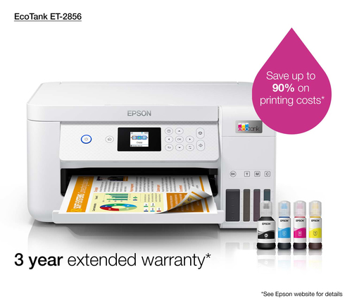 Epson EcoTank ET-2856 Jet d'encre A4 5760 x 1440 DPI 33 ppm Wifi