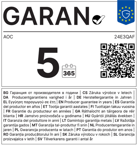 AOC E3 24E3QAF écran plat de PC 60,5 cm (23.8