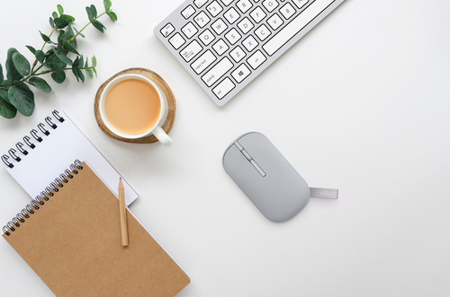 ASUS Marshmallow Mouse MD100 souris Bureau Ambidextre RF sans fil + Bluetooth Optique 1600 DPI