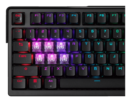 ASUS ROG Azoth Extreme clavier Gaming USB + RF Wireless + Bluetooth QWERTZ Français Noir