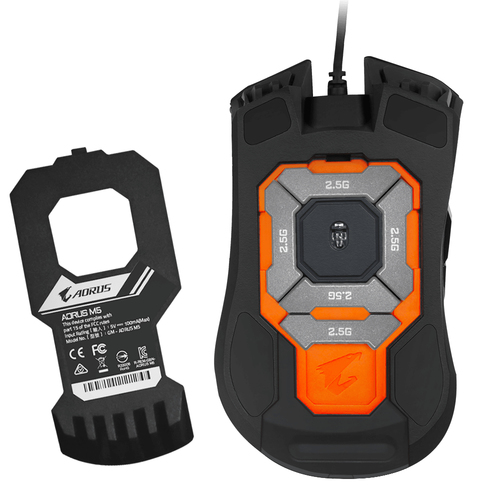 GIGABYTE AORUS M5 souris Gaming Droitier USB Type-A Optique 16000 DPI