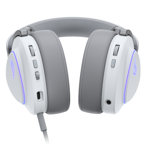 ASUS ROG Delta II Casque Avec fil &sans fil Arceau Gaming USB Type-C Bluetooth Blanc