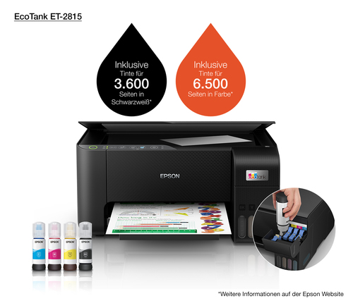 Epson EcoTank ET-2815 Jet d'encre A4 5760 x 1440 DPI 33 ppm Wifi