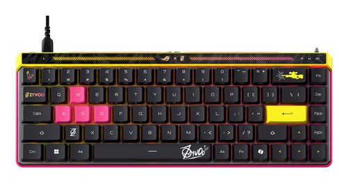 ASUS ROG Falchion Ace HFX ZywOo Edition clavier Gaming USB QWERTY US International Noir