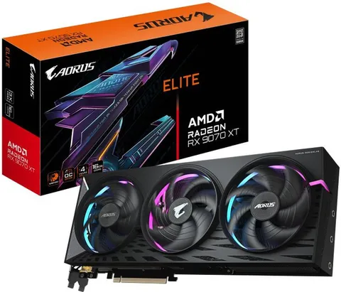GIGABYTE GV-R9070XTAORUS E-16GD 1.0, carte graphique