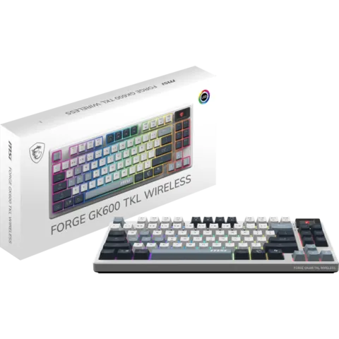 MSI FORGE GK600 TKL W SKY FR, clavier