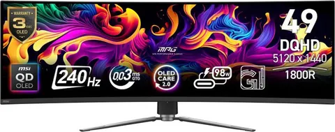 MSI MPG 491CQPX QD-OLED, écran